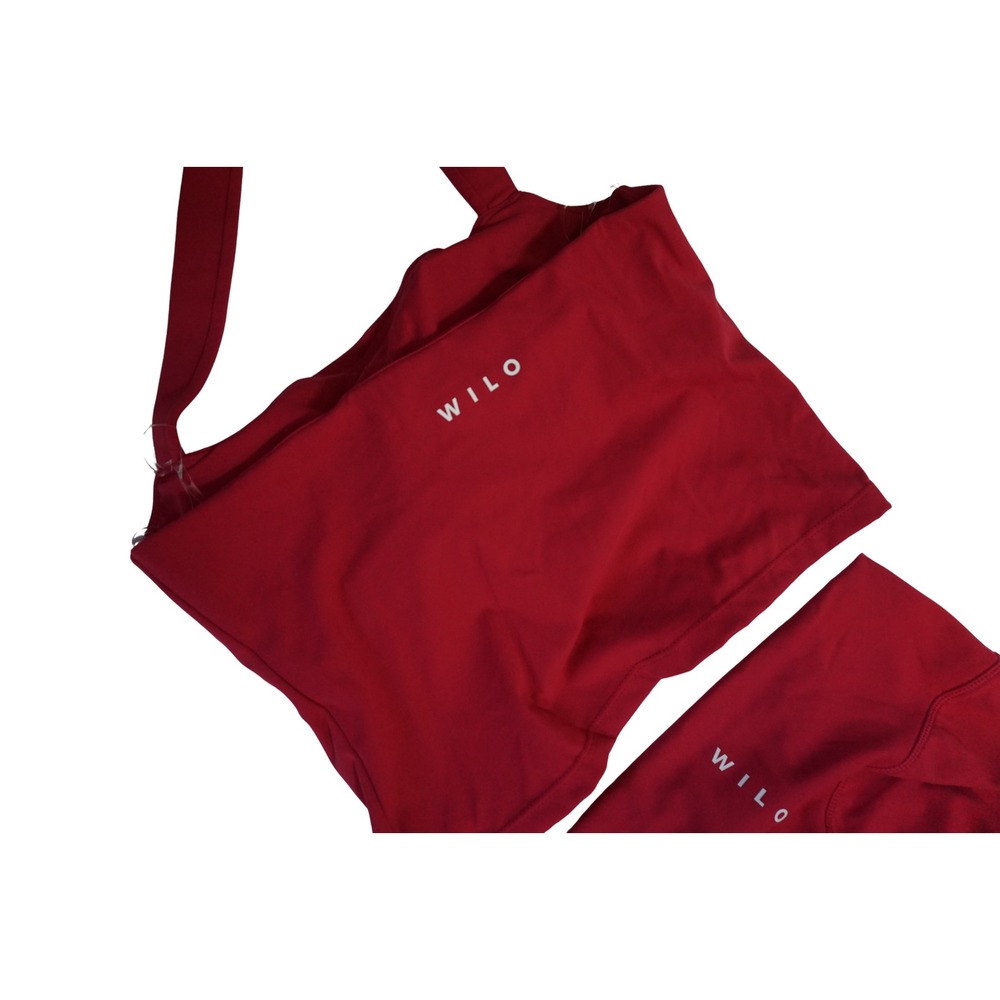 Wilo The Label 2PK Halter Tank Legging Set Raspberry Pink WWCL494-RSP-M Womens M - Picture 2 of 12